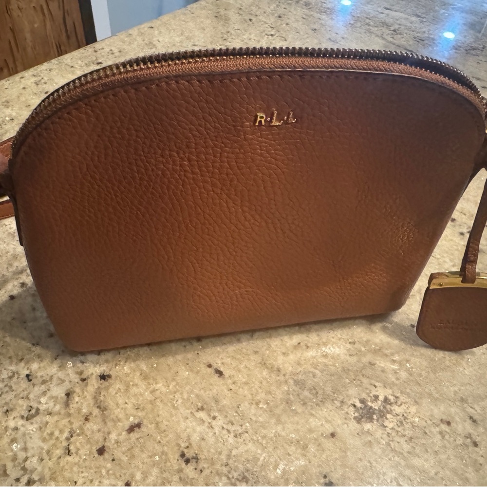 Ralph Lauren Black Leather Interior Bag